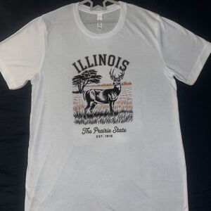 Illinois Prairie State Graphic Tee - White Crewneck